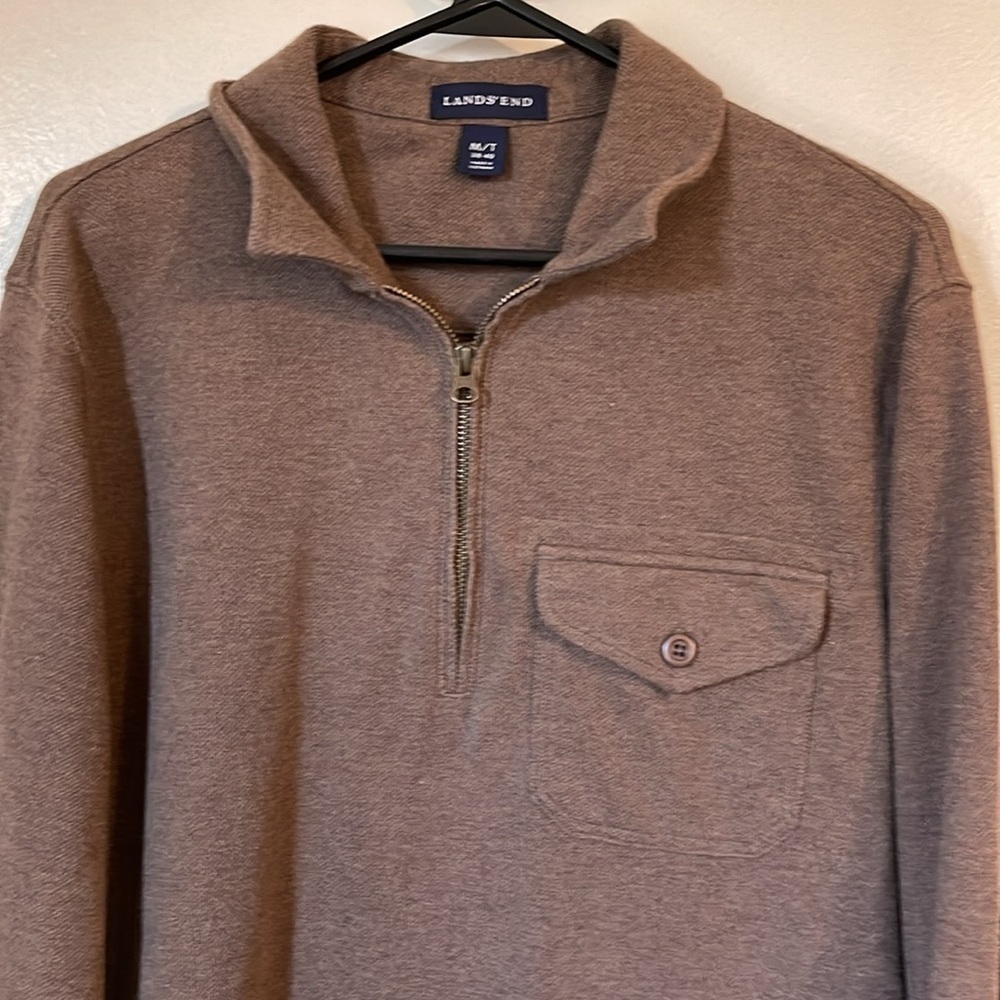 🌺Lands' End Men's Brown Sweater - Picture 2 of 6